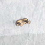 LUSSO BRUSH ROSE GOLD διπλή κρεμάστρα 3653-2BRG