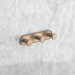 LUSSO BRUSH ROSE GOLD τριπλή κρεμάστρα 3653-3BRG