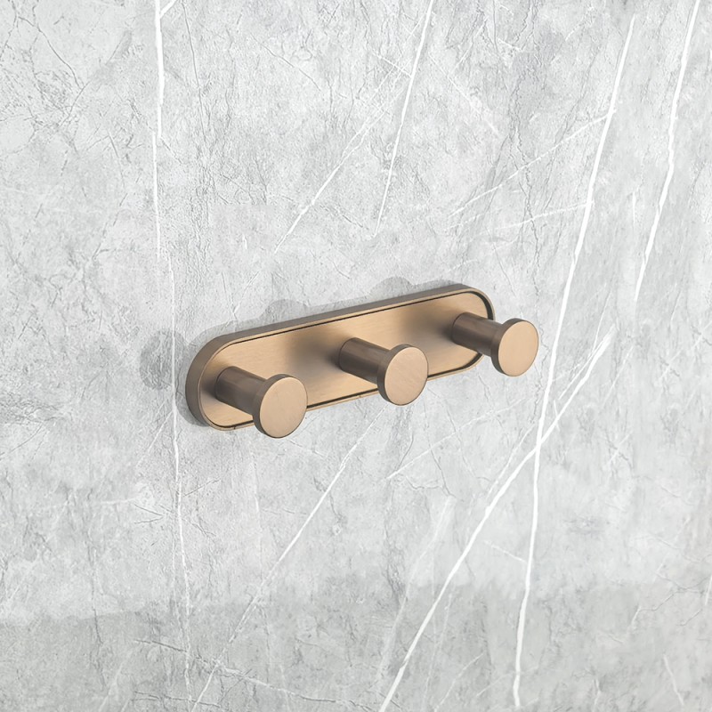 3-800x800-87 LUSSO BRUSH ROSE GOLD τριπλή κρεμάστρα 3653-3BRG - Image 1