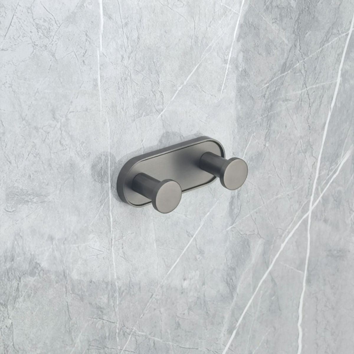 LUSSO GUN GREY διπλή κρεμάστρα 3653-2GG - Image 2