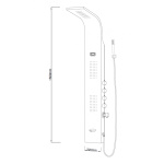 Πάνελ υδρομασάζ ICSH 3022 W - Image 2