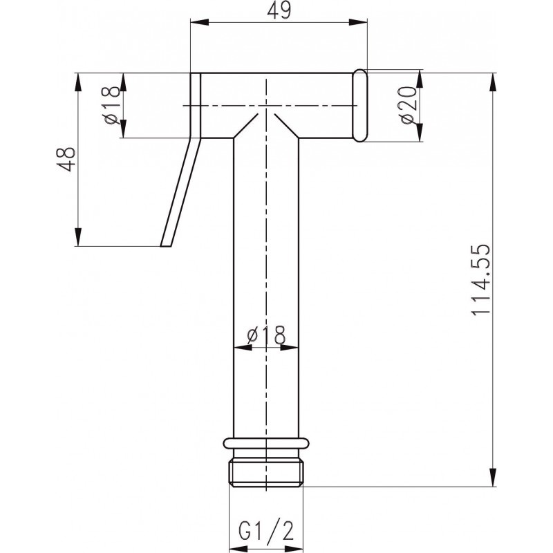 3024d-800x800-1 Τηλέφωνο ντους ICH 3024RG - Image 1