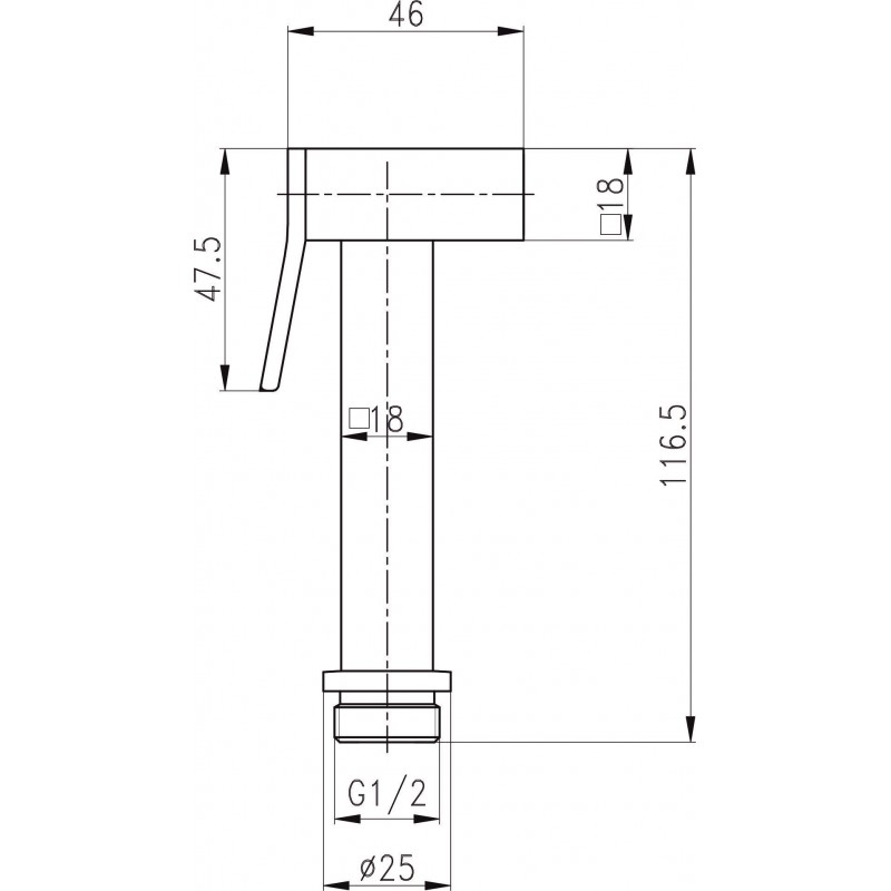 3025d-800x800-1 Τηλέφωνο ντους ICH 3025GG - Image 1