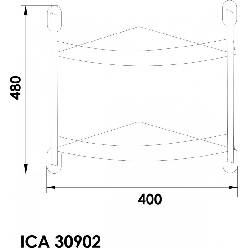 30902-1-800x800-1 Αξεσουάρ μπάνιου ΑΡΙΕΛ ICA 30902 - Image 1