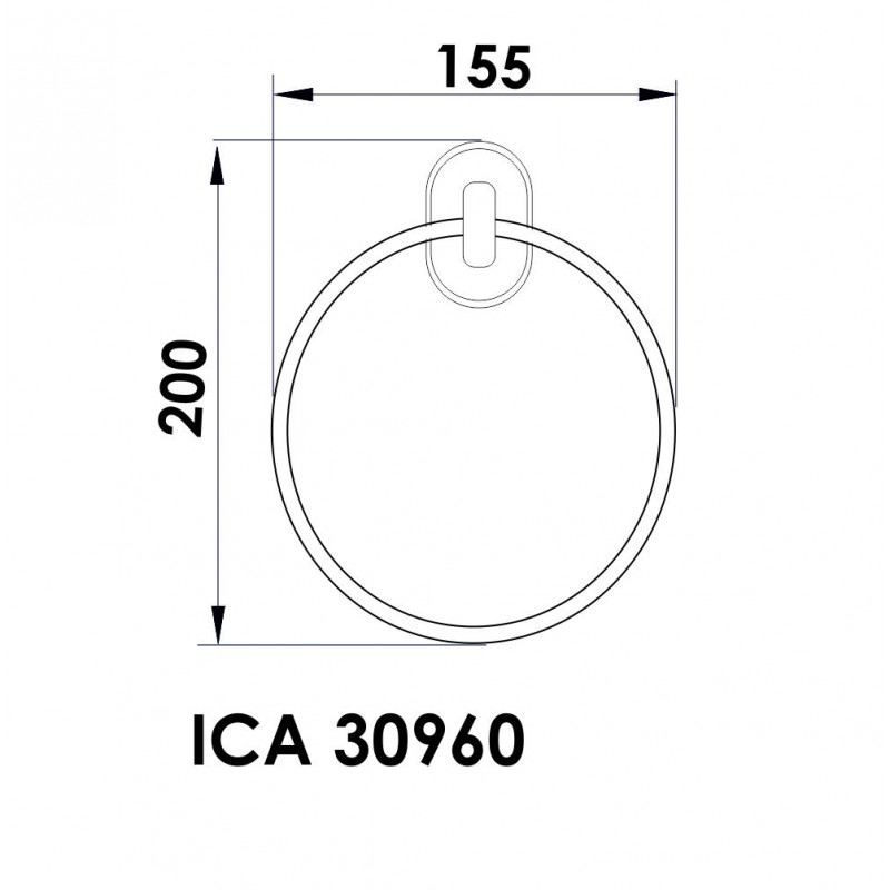30960-800x800-1 Αξεσουάρ μπάνιου ΑΡΙΕΛ ICA 30960 - Image 1