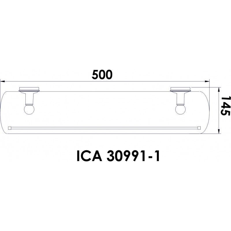 30991-1-800x800-1 Αξεσουάρ μπάνιου ΑΡΙΕΛ ICA 30991-1 - Image 1