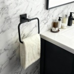 MODENA BLACK MATT πετσετοθήκη 3860BM