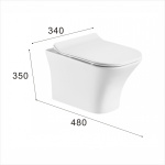 Κρεμαστή λεκάνη ICC 3435W SLIM