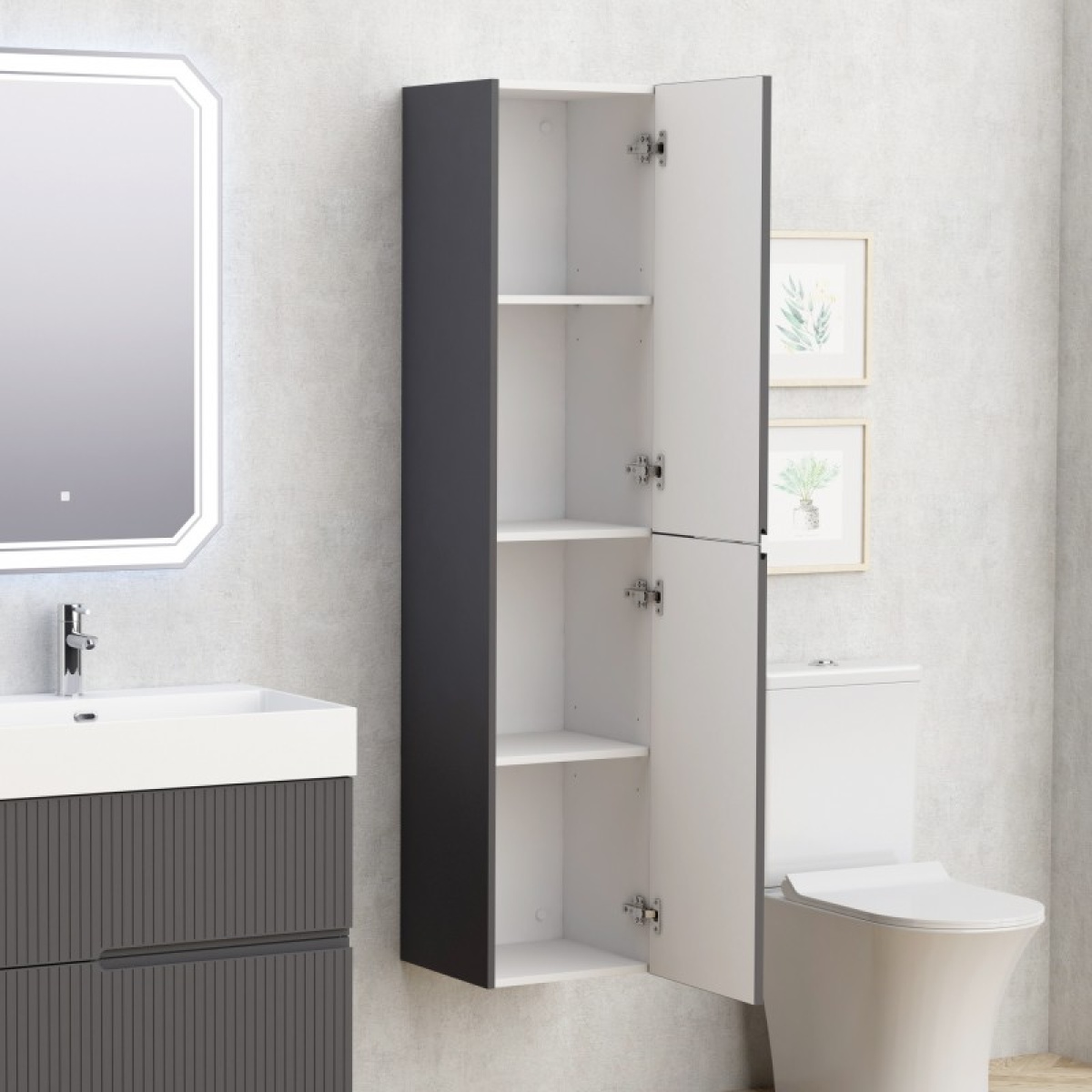 PVC στήλη ELORIA 3535 DARK GREY - Image 2