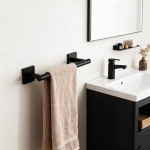 MODENA BLACK MATT βάση για πετσέτα 30cm 3824BM