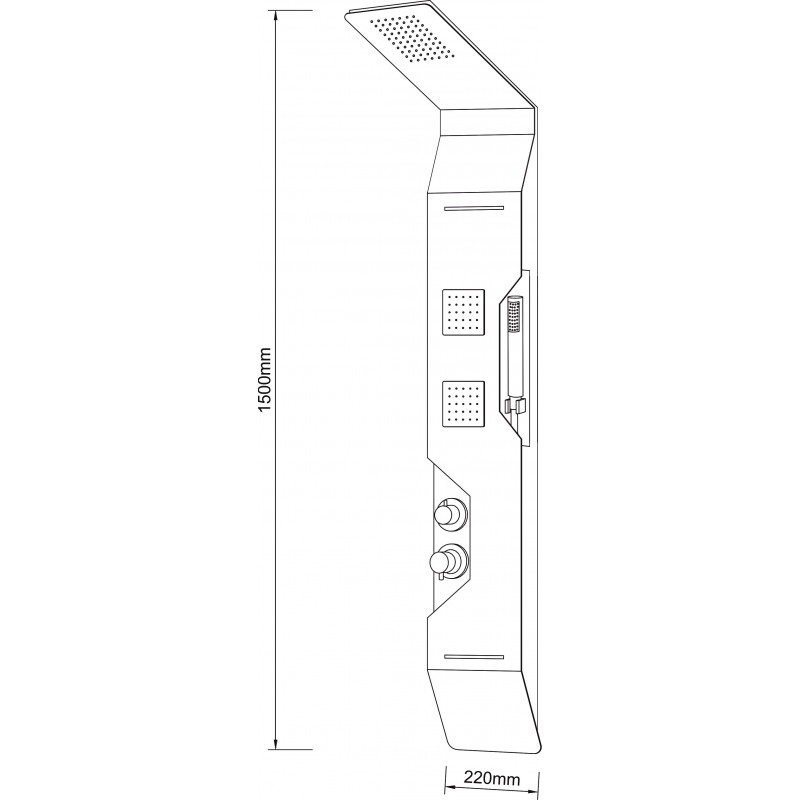 3615d-800x800-1 Πάνελ υδρομασάζ ICSH 3615 - Image 1