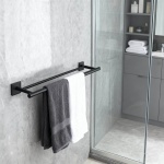 MODENA BLACK MATT διπλή πετσετοθήκη 3848BM