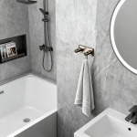 MODENA GUN GREY διπλή κρεμάστρα 3853-2GG - Image 2