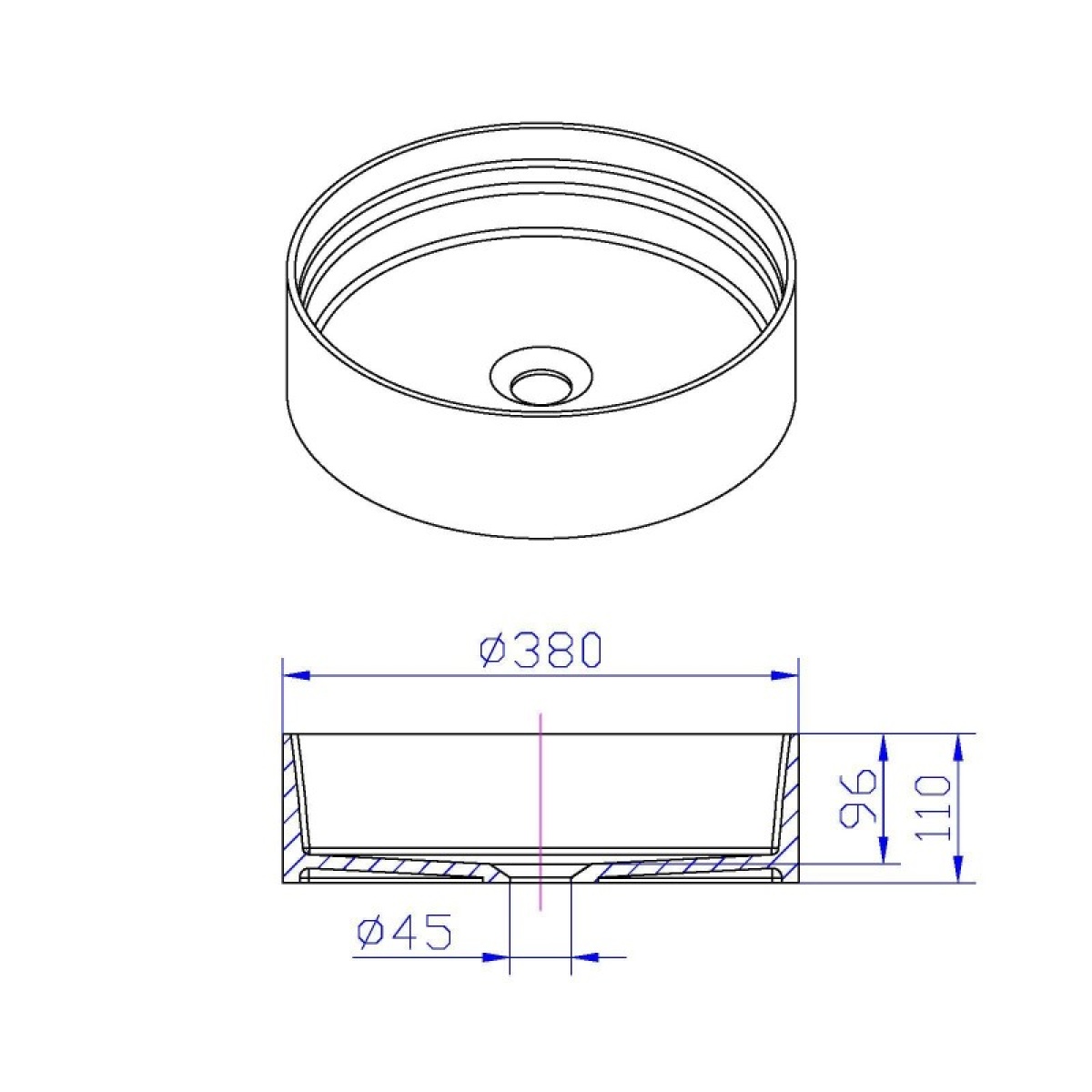 Επιτραπέζιος νιπτήρας - ICB 38334W - Image 2