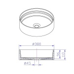 Επιτραπέζιος νιπτήρας - ICB 38334W - Image 2