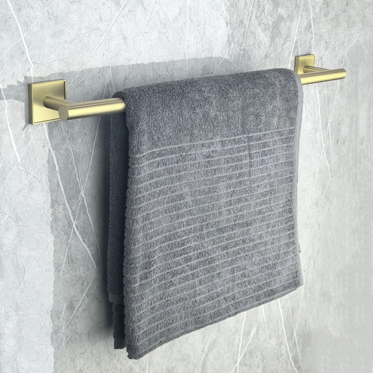 MODENA BRUSH GOLD βάση για πετσέτα 60cm 3825BG - Image 2