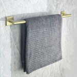 MODENA BRUSH GOLD βάση για πετσέτα 60cm 3825BG - Image 2