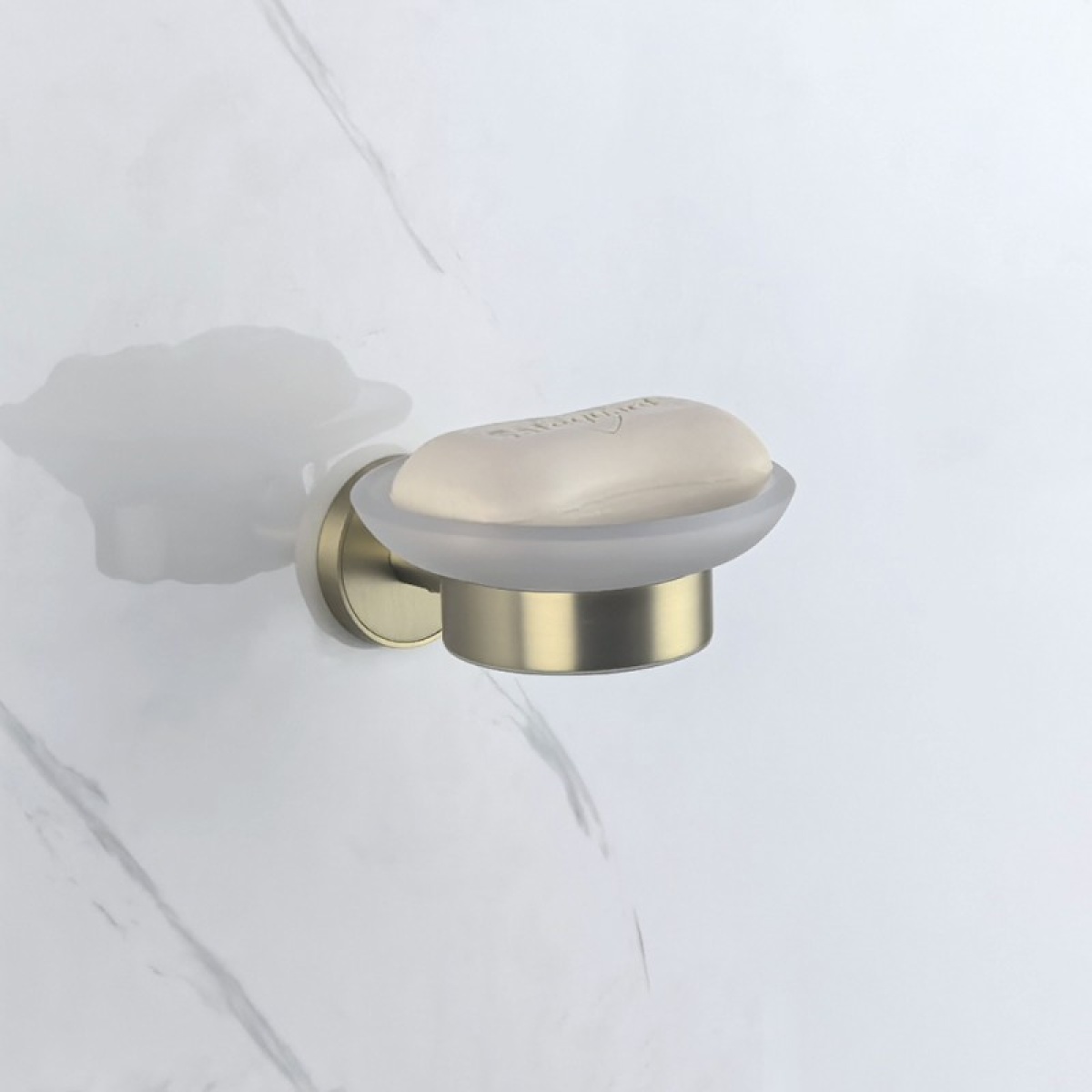 LUSSO BRUSH GOLD σαπουνοθήκη 3659BG - Image 2