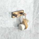 MODENA BRUSH ROSE GOLD διπλή κρεμάστρα 3853-2BRG