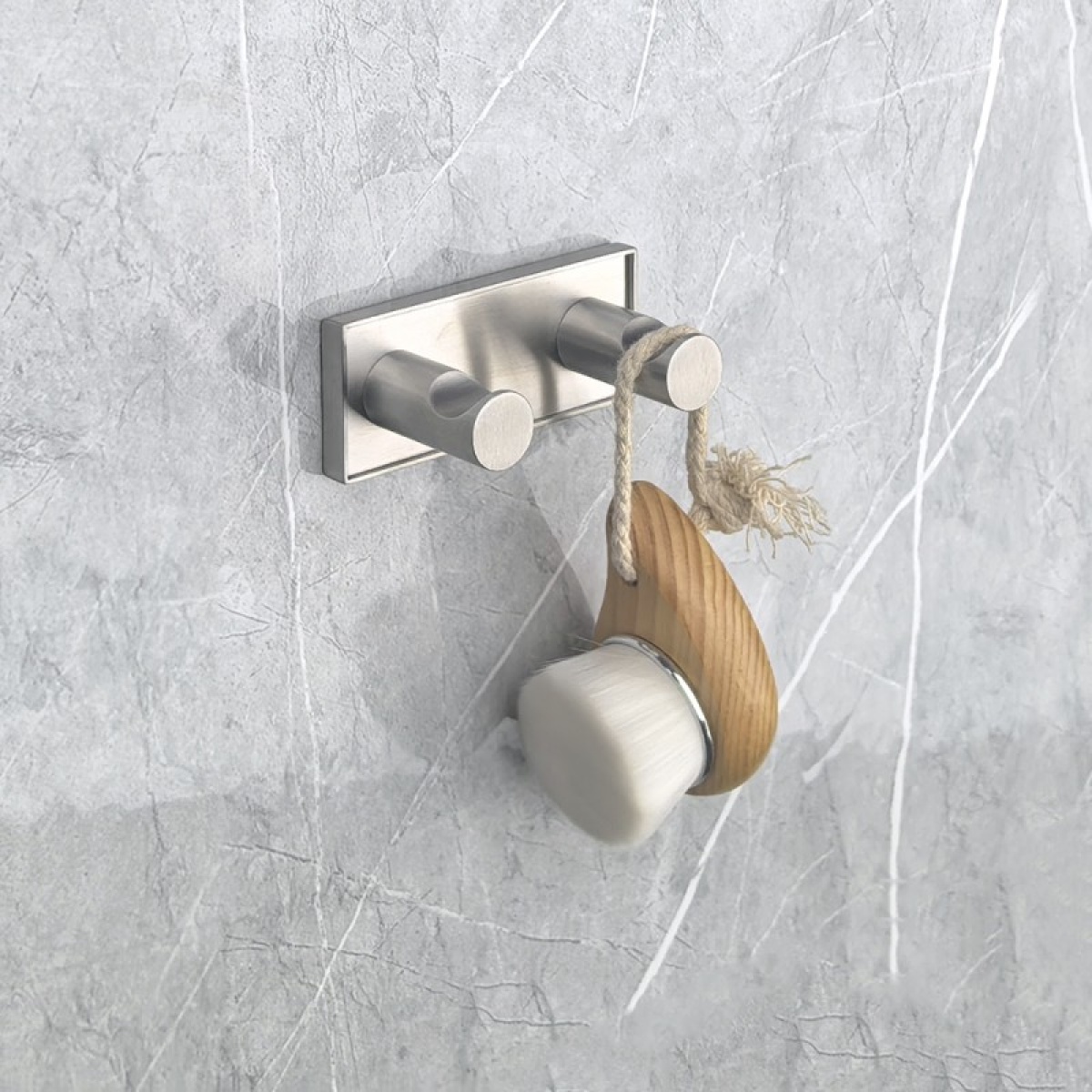 MODENA BRUSH διπλή κρεμάστρα 3853-2BS - Image 2