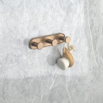 LUSSO BRUSH ROSE GOLD τριπλή κρεμάστρα 3653-3BRG - Image 2