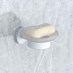 LUSSO WHITE MATT σαπουνοθήκη 3659WM - Image 2