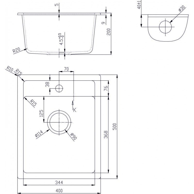 4050-800x800-1 Γρανιτένιος νεροχύτης ICGS 4050SAND - Image 1