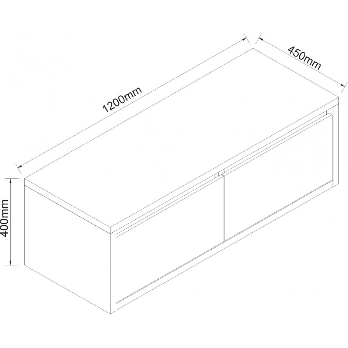 Έπιπλο μπάνιου PVC ICP 4540-120 - Image 3