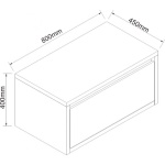 Έπιπλο μπάνιου PVC ICP 4540-80 - Image 3