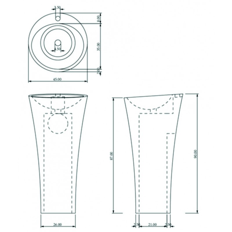 4593-800x800-1 Νιπτήρας ICL 4593 - Image 1