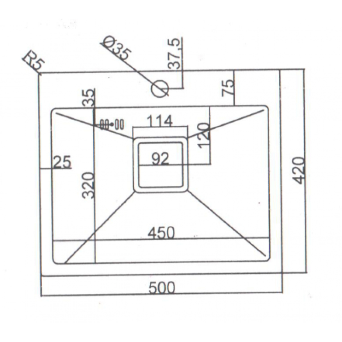 Νεροχύτης κουζίνας αλπακά ICK 5032G - Image 2