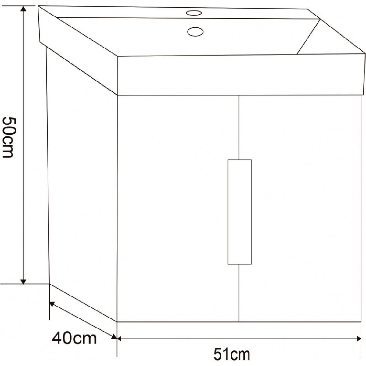 Έπιπλο μπάνιου PVC ICP 5150 - Image 2