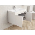 PVC έπιπλο ALDENE-75 5155-75W + νιπτήρας 5953W-76CM