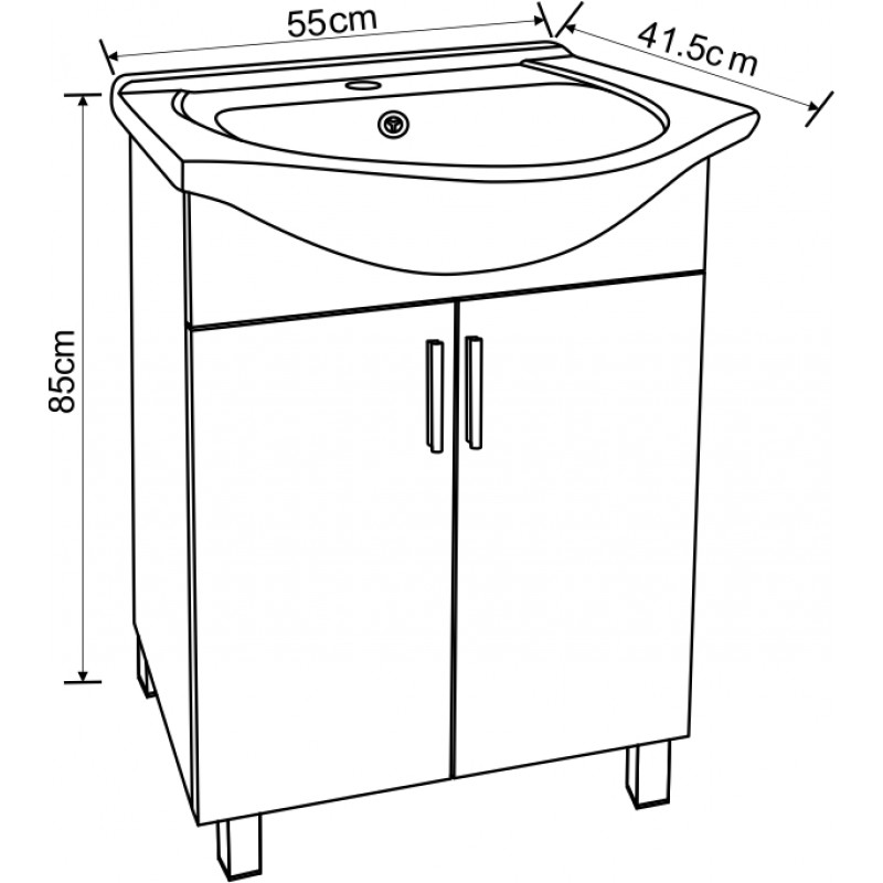5535-800x800-1 Έπιπλο μπάνιου ICP 5535 + 4255 - Image 1