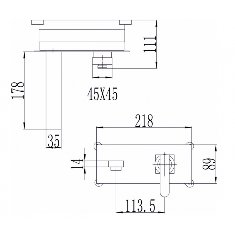 5546111B-800x800-1 Ορειχάλκινη εντοιχιζόμενη μπαταρία ICF 5546111B - Image 1