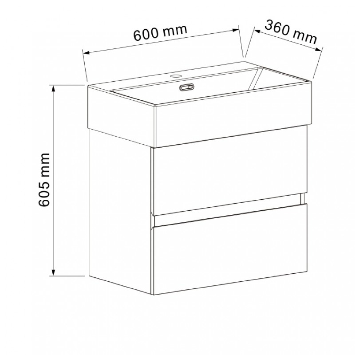 PVC έπιπλο COMPACT 5845B + νιπτήρας 6036MB - Image 3