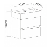 PVC έπιπλο COMPACT 5845B + νιπτήρας 6036MB - Image 3