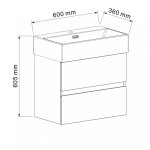 PVC έπιπλο COMPACT 5845W + νιπτήρας 6036W - Image 3