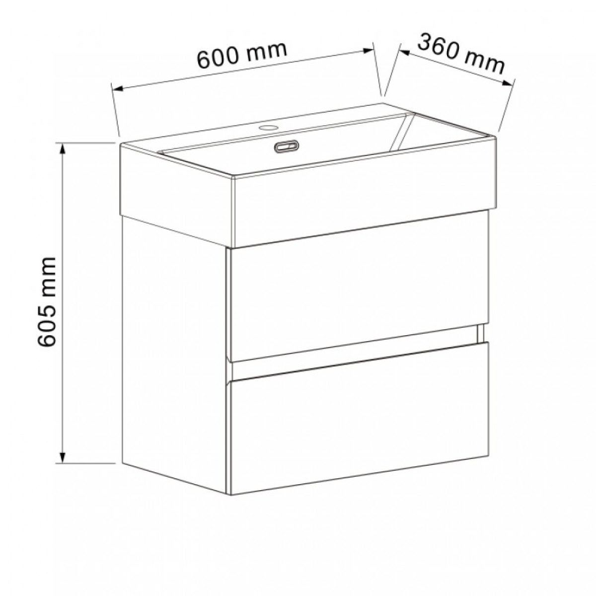 PVC έπιπλο COMPACT 5846 + νιπτήρας 6036W - Image 3
