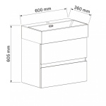 PVC έπιπλο COMPACT 5846 + νιπτήρας 6036W - Image 3