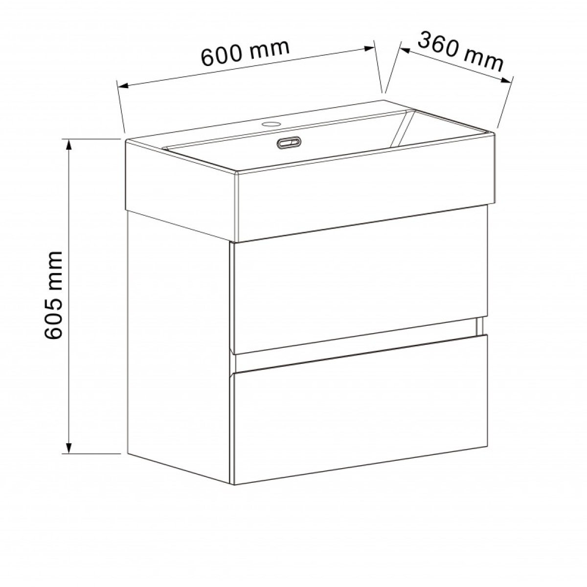 PVC έπιπλο COMPACT 5847 + νιπτήρας 6036MB - Image 3