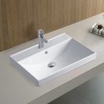 Πορσελάνινος νιπτήρας για έπιπλο MILO 5953W 76CM