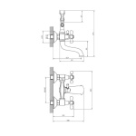 Ορειχάλκινη μπαταρία ALGARA ICF 6006851BR - Image 2