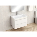 PVC έπιπλο AKADIA-75 6038-75W + νιπτήρας 5953W-76CM