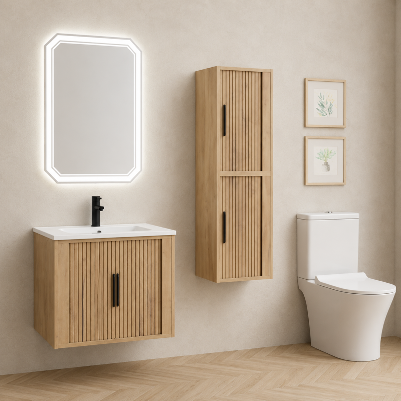 6045-WOODEN-5955-WHITE-800x800-1 Έπιπλο μπάνιου AREZZO 6045 WOODEN + νιπτήρας 5955 λευκός - Image 1