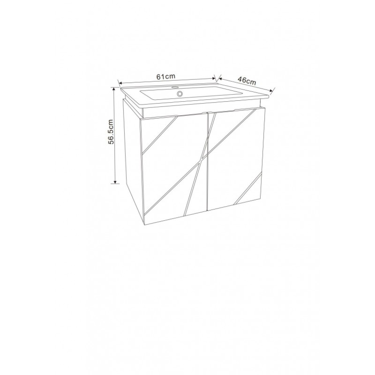 Έπιπλο μπάνιου PVC ICP 6046 W - Image 3