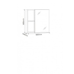 Άνω καθρεφτάκι-ντουλάπι SIENA ICMC 6060-045 - Image 3