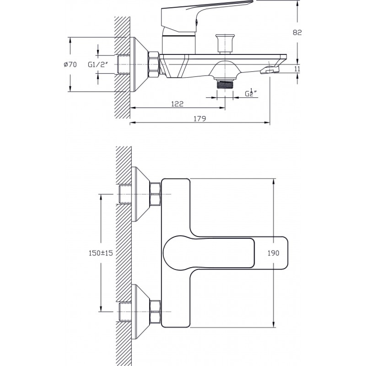 Ορειχάλκινη μπαταρία ALFI ICF 6486123 - Image 2