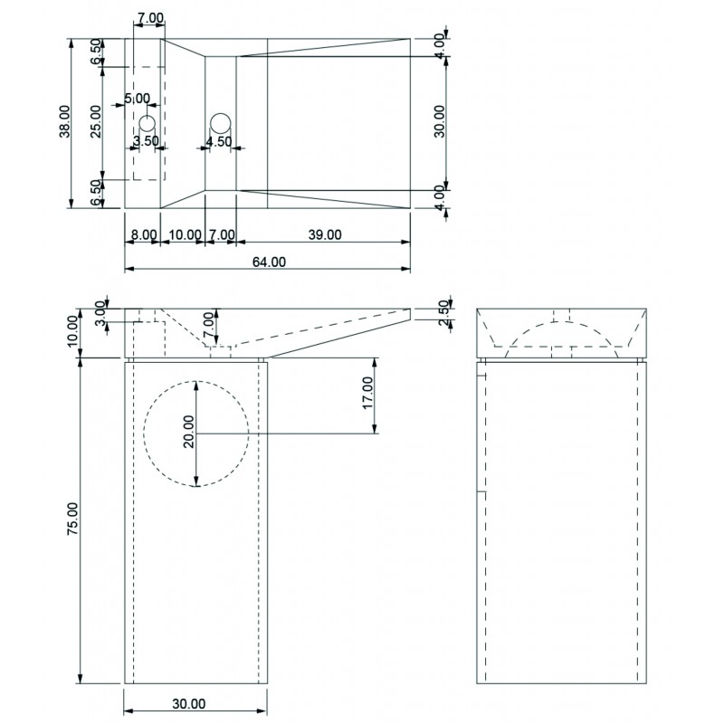 6485-800x800-1 Νιπτήρας ICL 6485 - Image 1