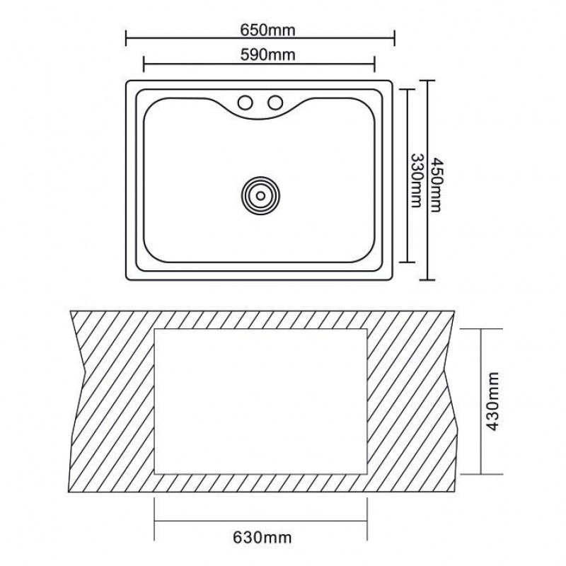 6545-800x800-1 Νεροχύτης κουζίνας αλπακά ICK 6546 / 6545 - Image 1